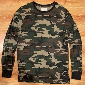 cotton on camo long sleeve shirt